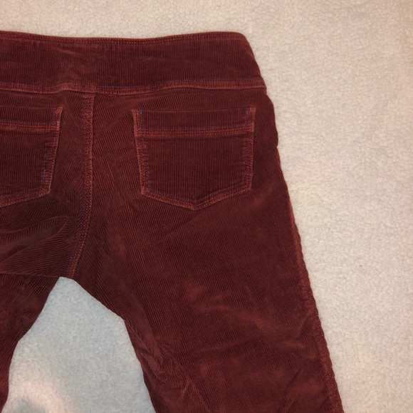 Burnt orange Corduroy straight leg pants - Picture 5 of 8